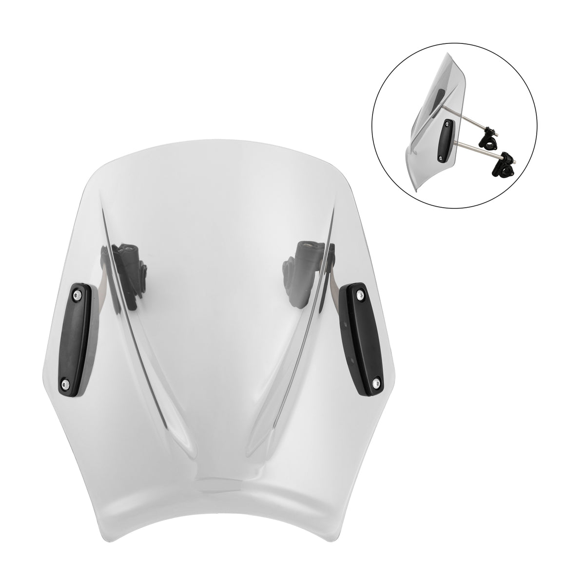 Motorrad mit 22 mm/7/8 Zoll Lenker Windschutzscheibe Windschutzscheibe Universal