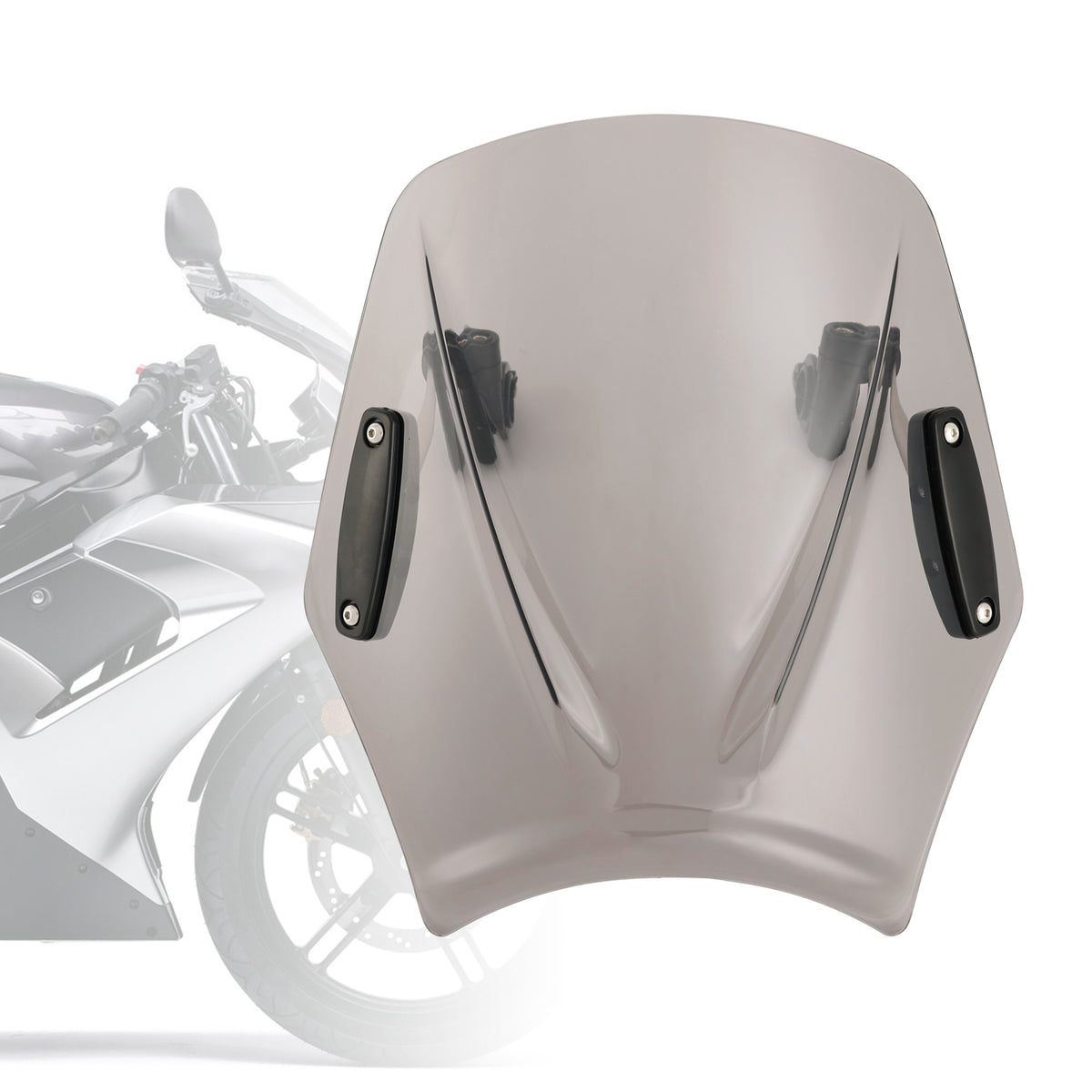 Motorrad mit 22 mm/7/8 Zoll Lenker Windschutzscheibe Windschutzscheibe Universal