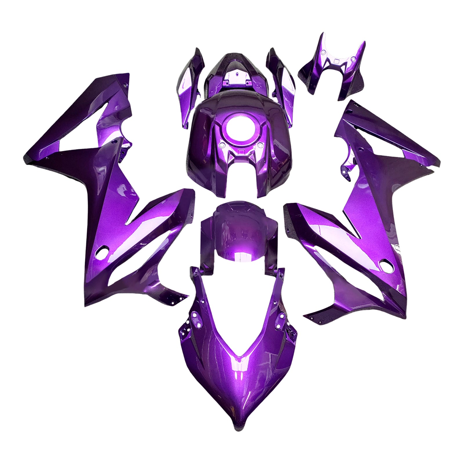 Amotopart 2019-2020 Honda CBR650R Purple Fairing Kit