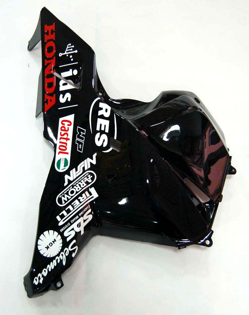 Amotopart 2009-2012 Kit carena Honda CBR600RR verde e bianco Style2