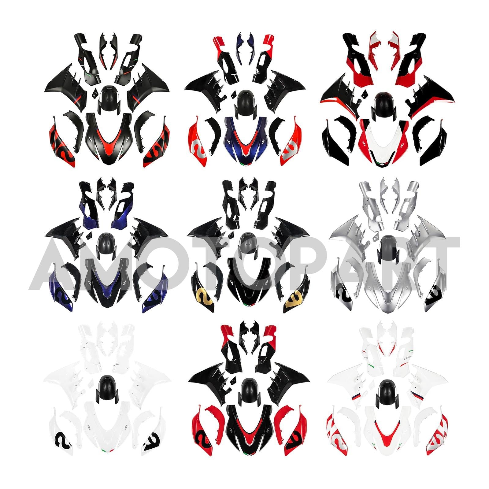 Amotopart 2021-2024 Aprilia RSV4 Fairing Kit
