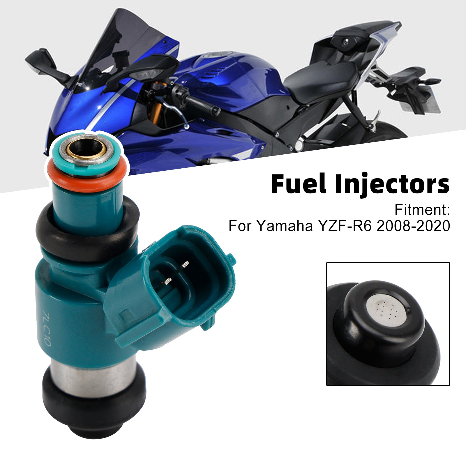 2008-2020 Yamaha YZFR6 YZF-R6 Fuel Injectors 13S-13761-00-00