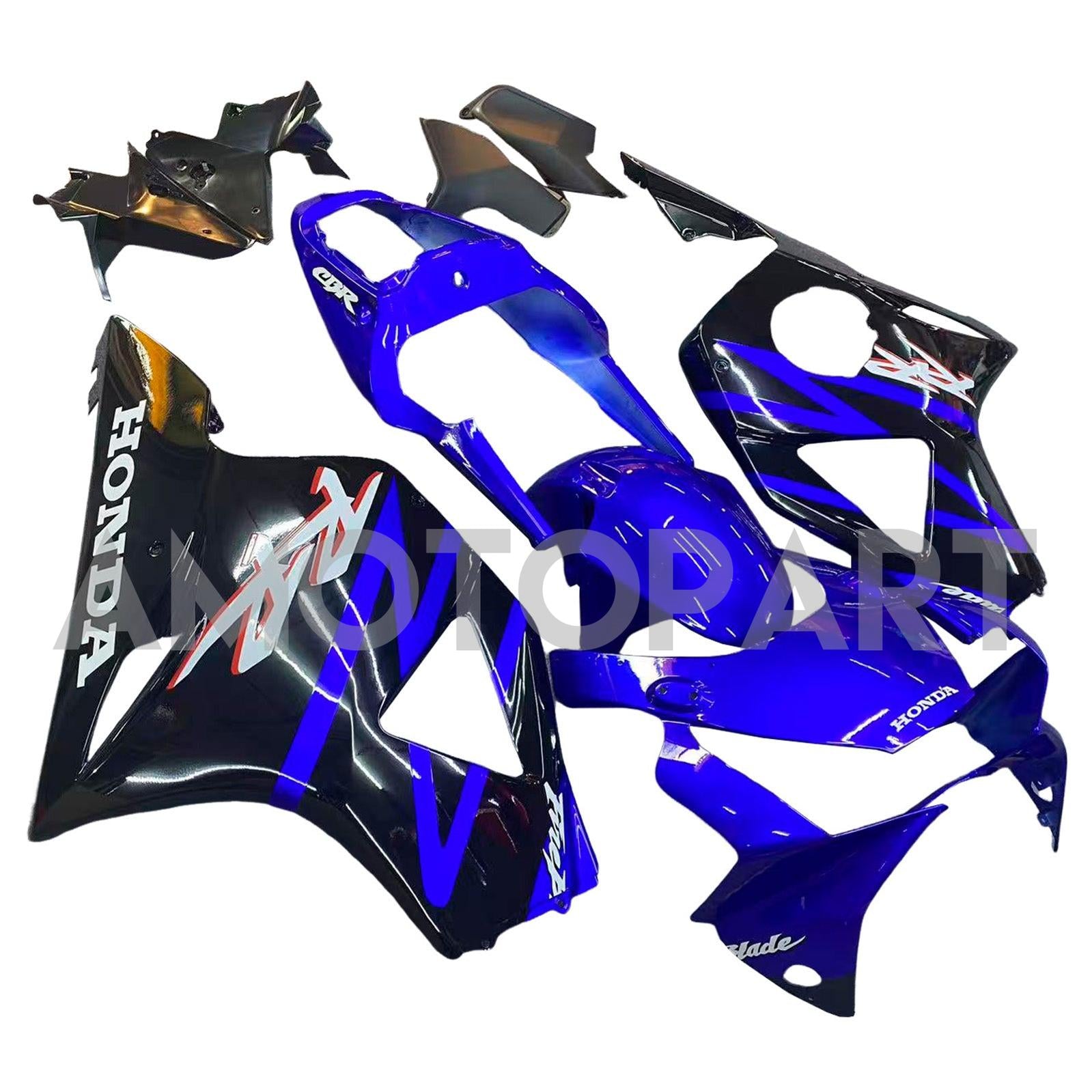 Amotopart 2002-2003 Honda CBR954 Blue Black Fairing Kit