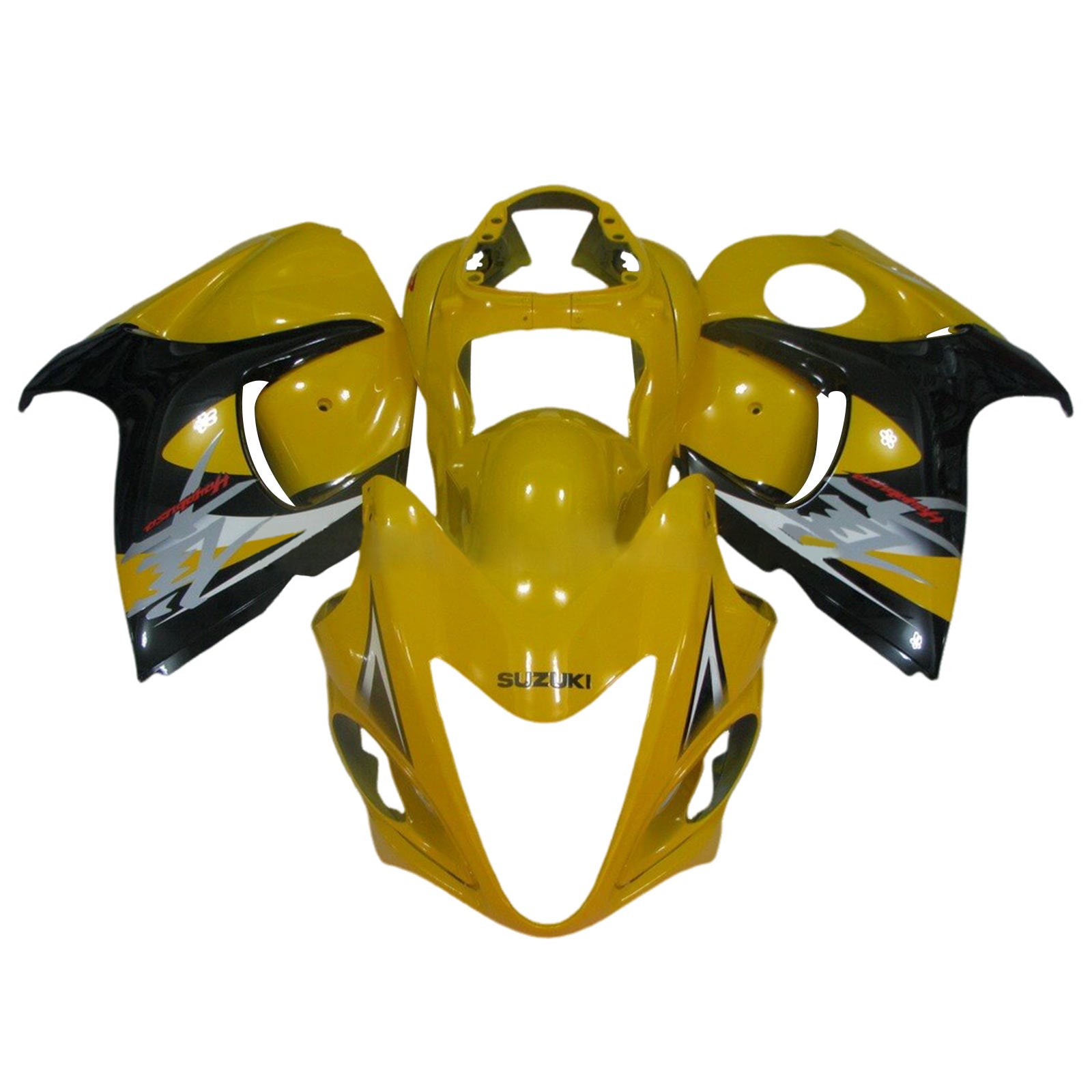 Amotopart 2008-2020 GSX1300R Hayabusa Suzuki Yellow&Black Fairing Kit