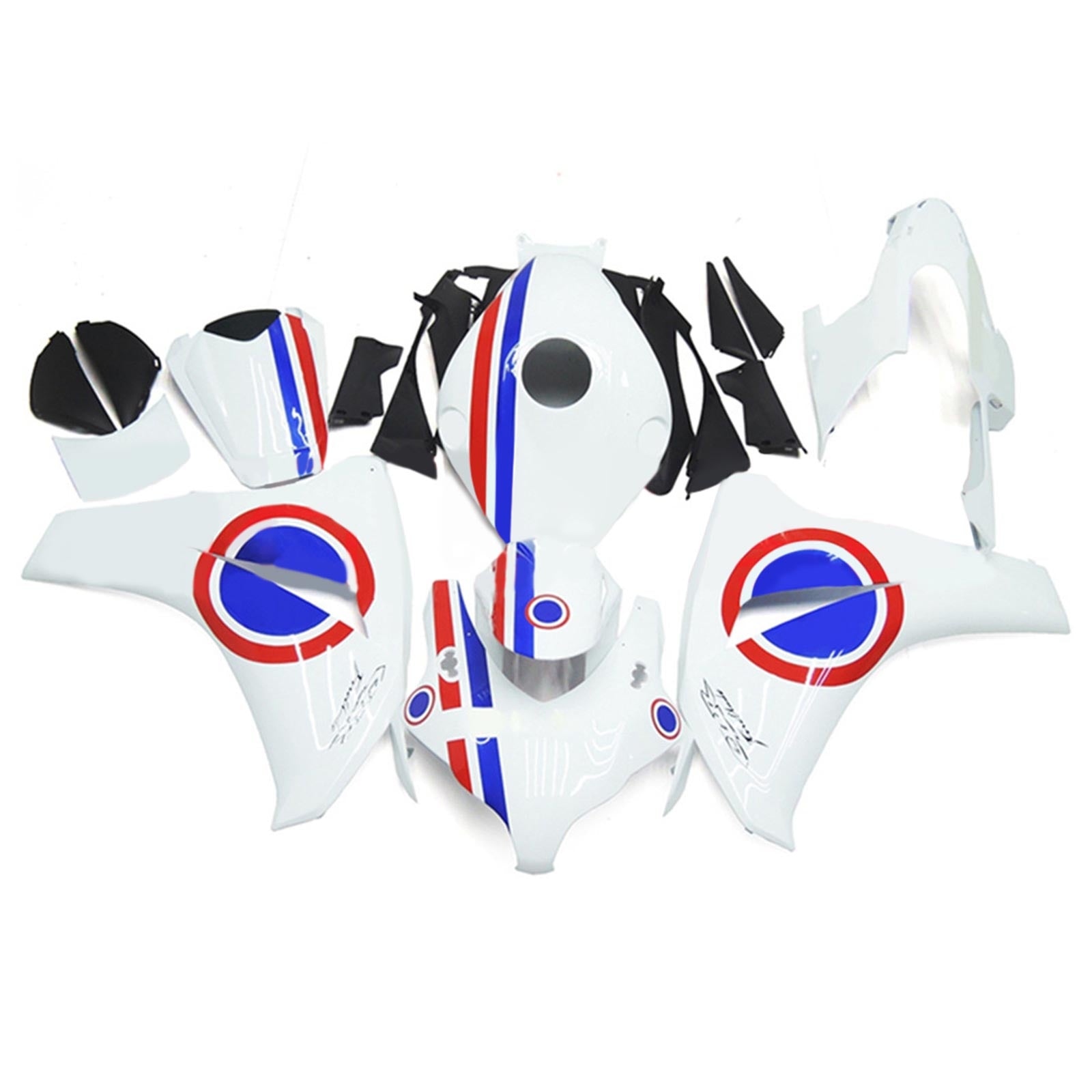 Amotopart 2008-2011 Honda CBR1000RR Blue&Red Style2 Fairing Kit