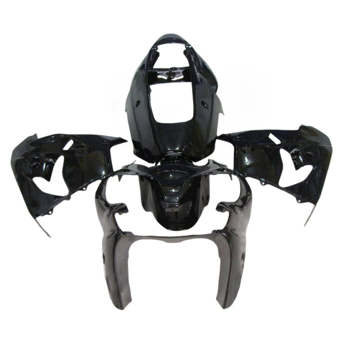 Amotopart 2002-2003 Kawasaki ZX-9R Black White Gray Fairing Kit