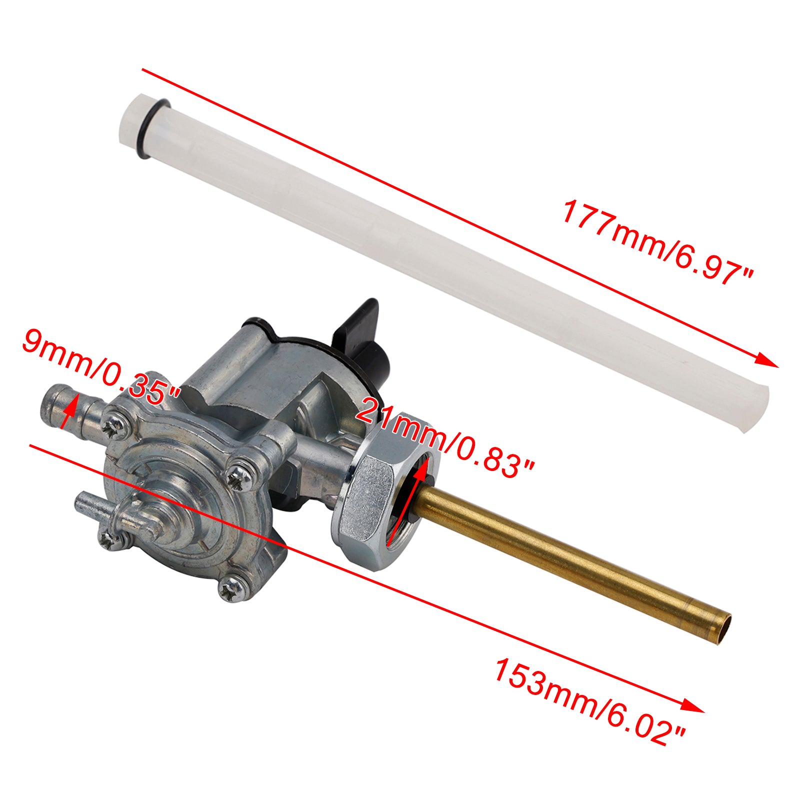 1998-2001 Honda CB600F Hornet 600 Válvula de llave de combustible para tanque de gasolina Ajuste de llave de purga