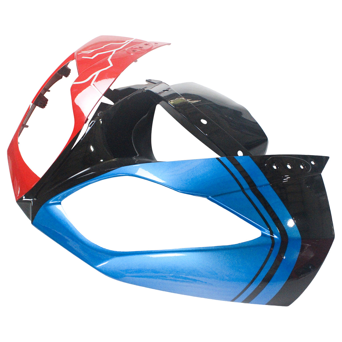 Amotopart 2009-2012 Kawasaki ZX-6R 636 Gray White Red Black Fairing Kit