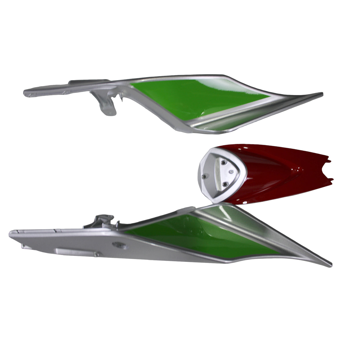 Amotopart 2016-2020 Aprilia RSV4 1000 Red Silver Fairing Kit