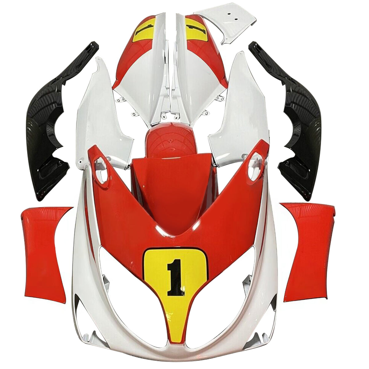 Amotopart 2001-2007 Yamaha TMAX Red Black Yellow Fairing Kit