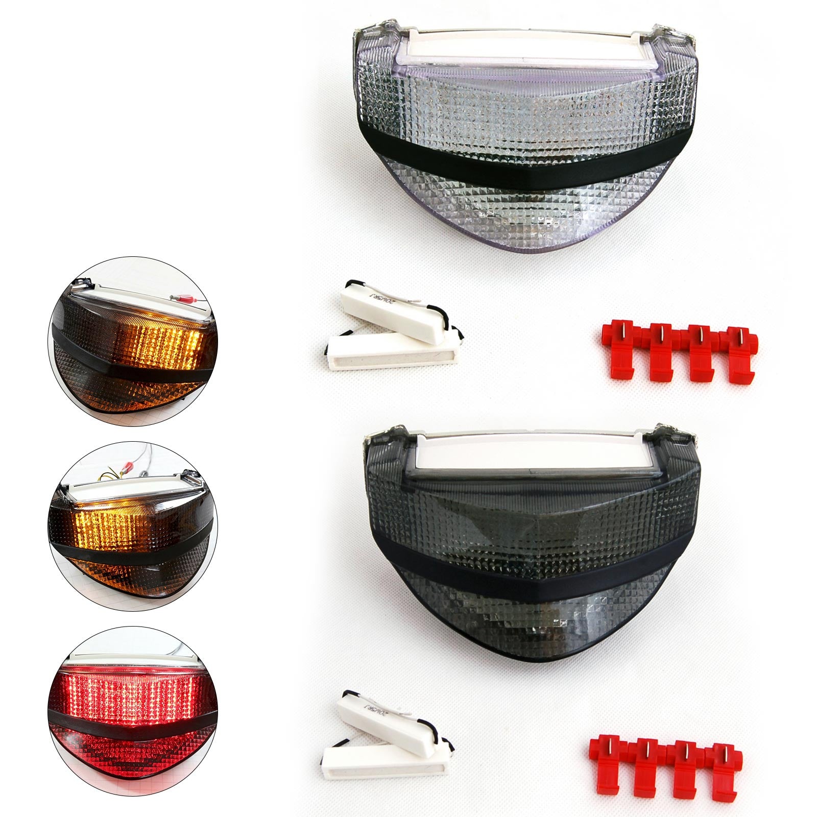 2000-2001 Honda CBR929RR LED Taillight + Turn Signals Clear
