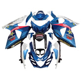 Amotopart 2009-2016 K9 GSXR1000 Suzuki Bianco e Blu Style6 Kit carenatura