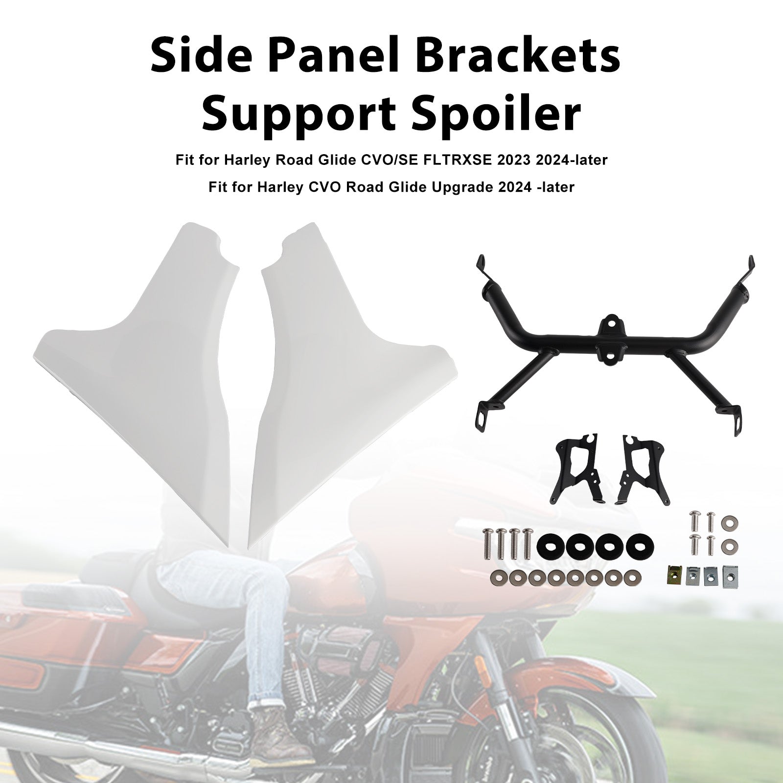 23-25 CVO 121 117 Road Glide FLTRXSESide Panel Brackets Support Spoiler