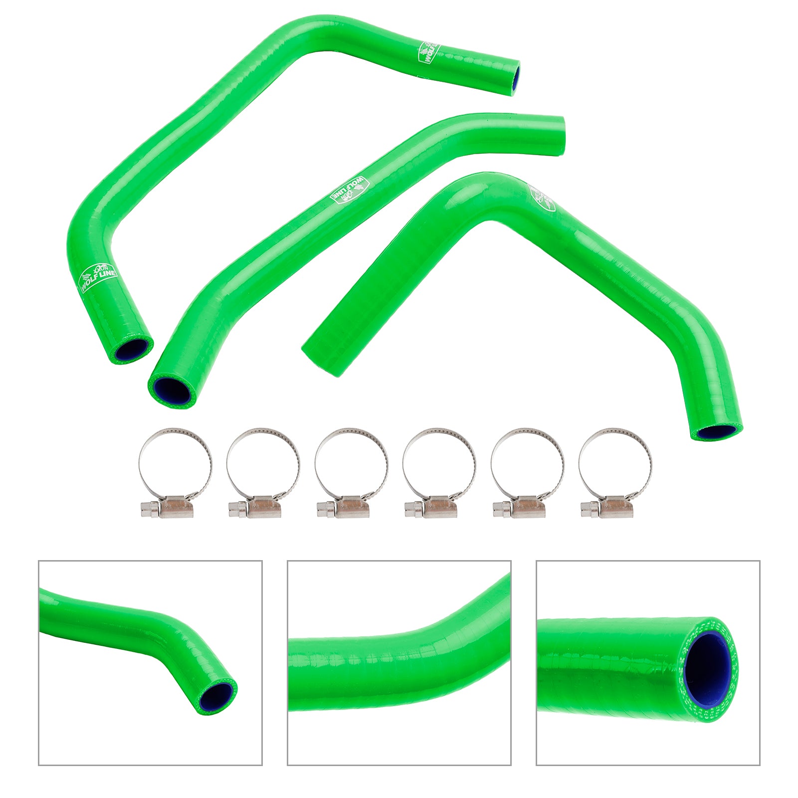 23-24 Kawasaki ZX4R ZX-4RR Silicone Radiator Coolant Hose Kit