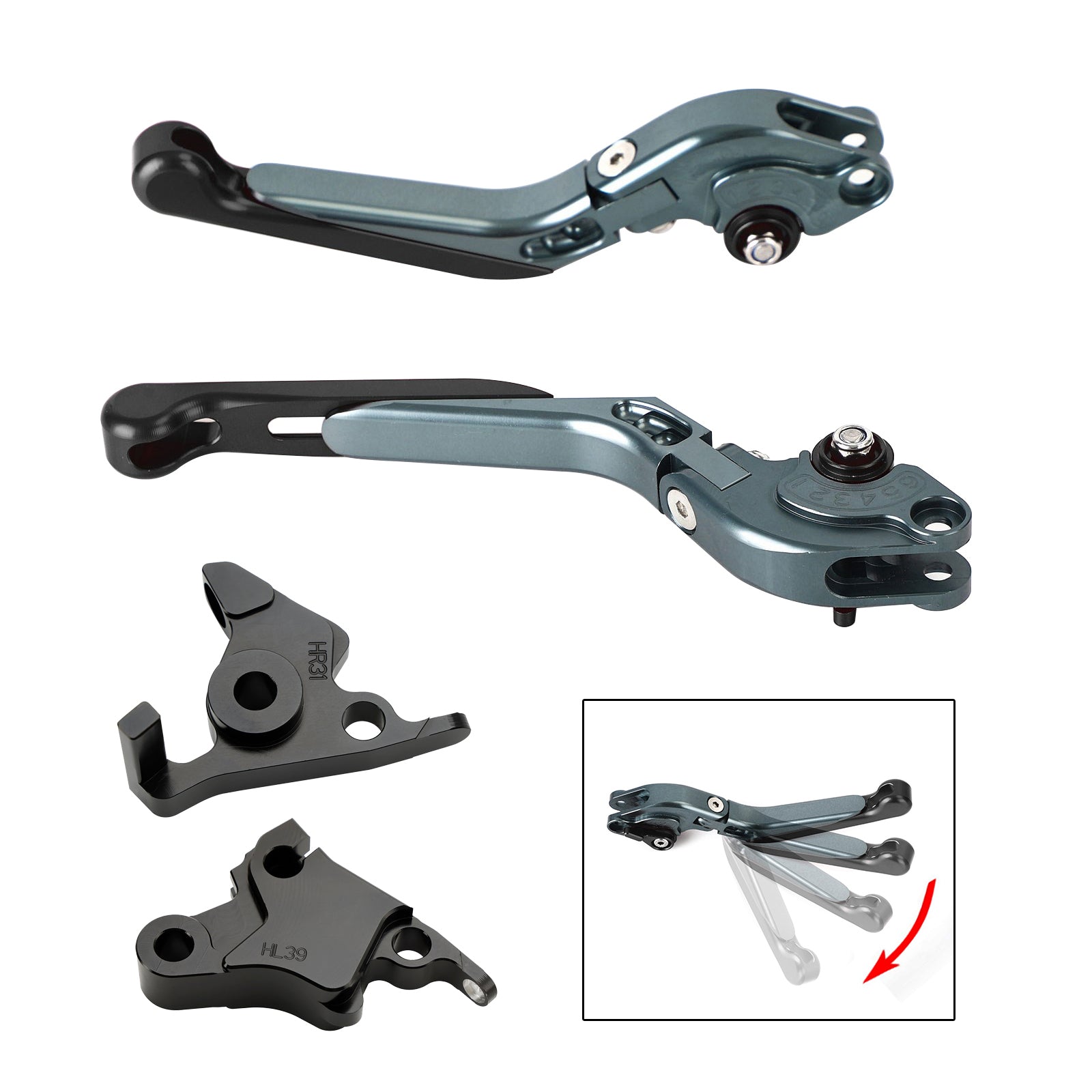 23-24 CFMOTO 450SS 450SR 21-23 450NK Adjustable Clutch Brake Lever