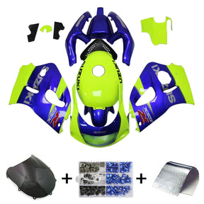 Amotopart Suzuki GSXR600 1996-2000 GSXR750 1996-1999 Blue&Yellow Style2 Fairing Kit