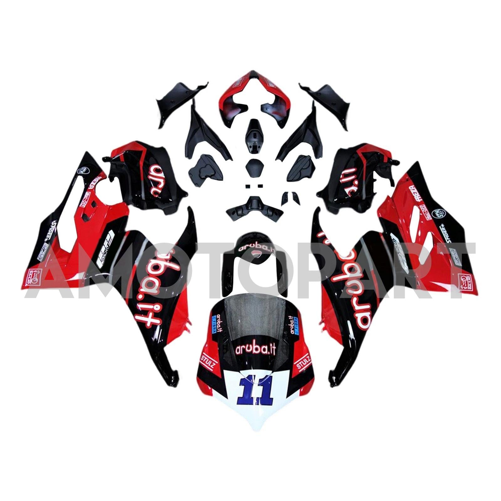 Amotopart Ducati 2018-2019 Panigale V4/V4S Style 2 Fairing Kit