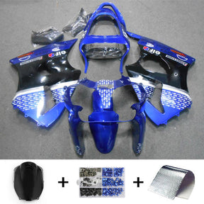 Amotopart ZX6R 636 2000–2002 ZZR600 2005–2008 Kawasaki Blau und Schwarz Verkleidungsset