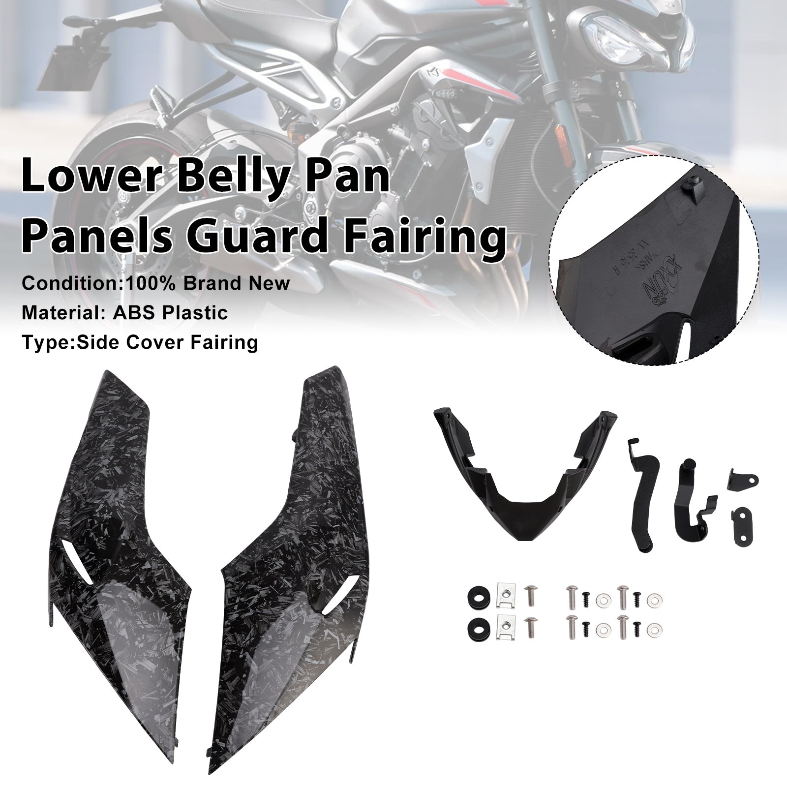 2020-2022 Street Triple 765 R/RS Lower Belly Pan Panels Guard Fairing