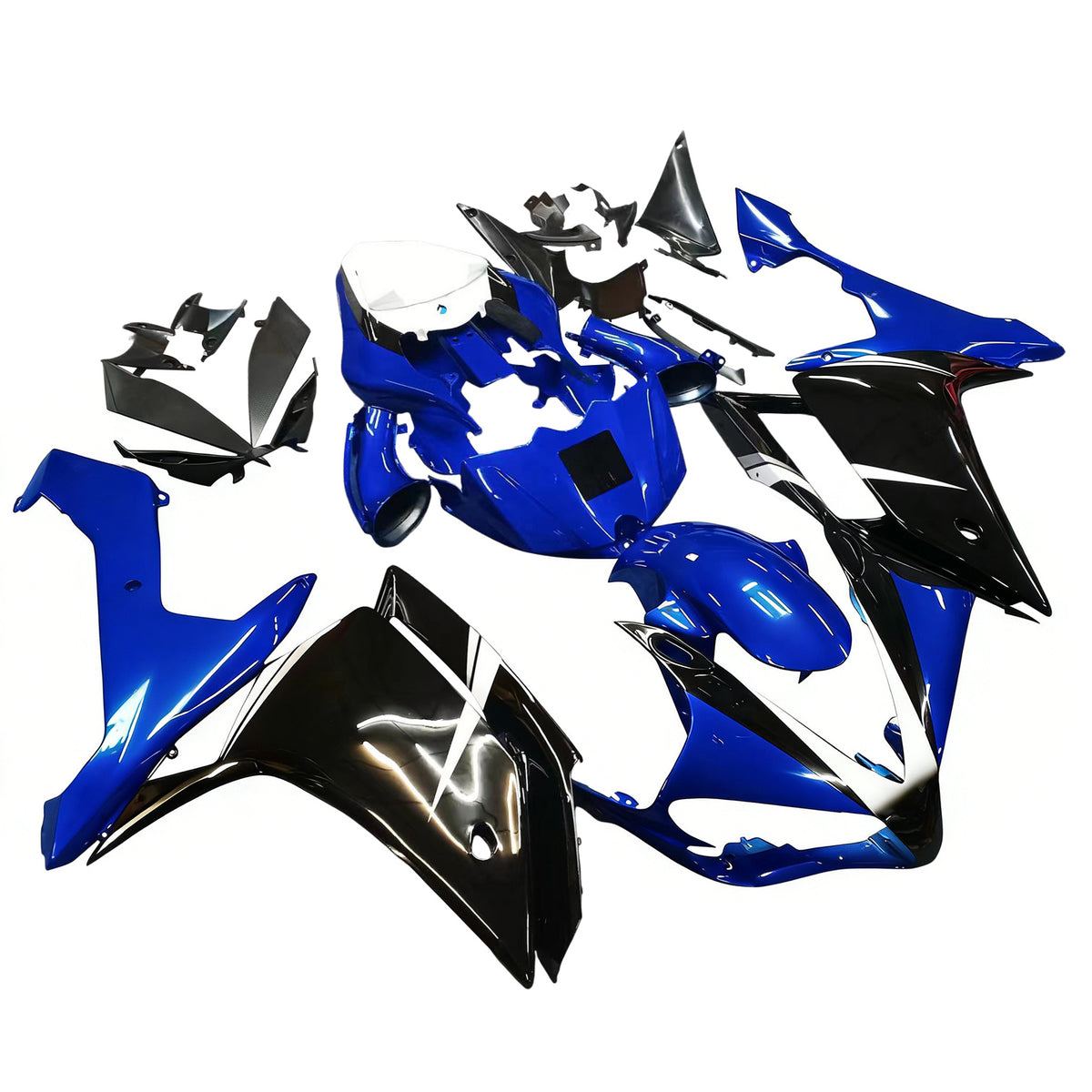 Amotopart 2007-2008 Yamaha YZF-R1 Blue Black White Fairing Kit