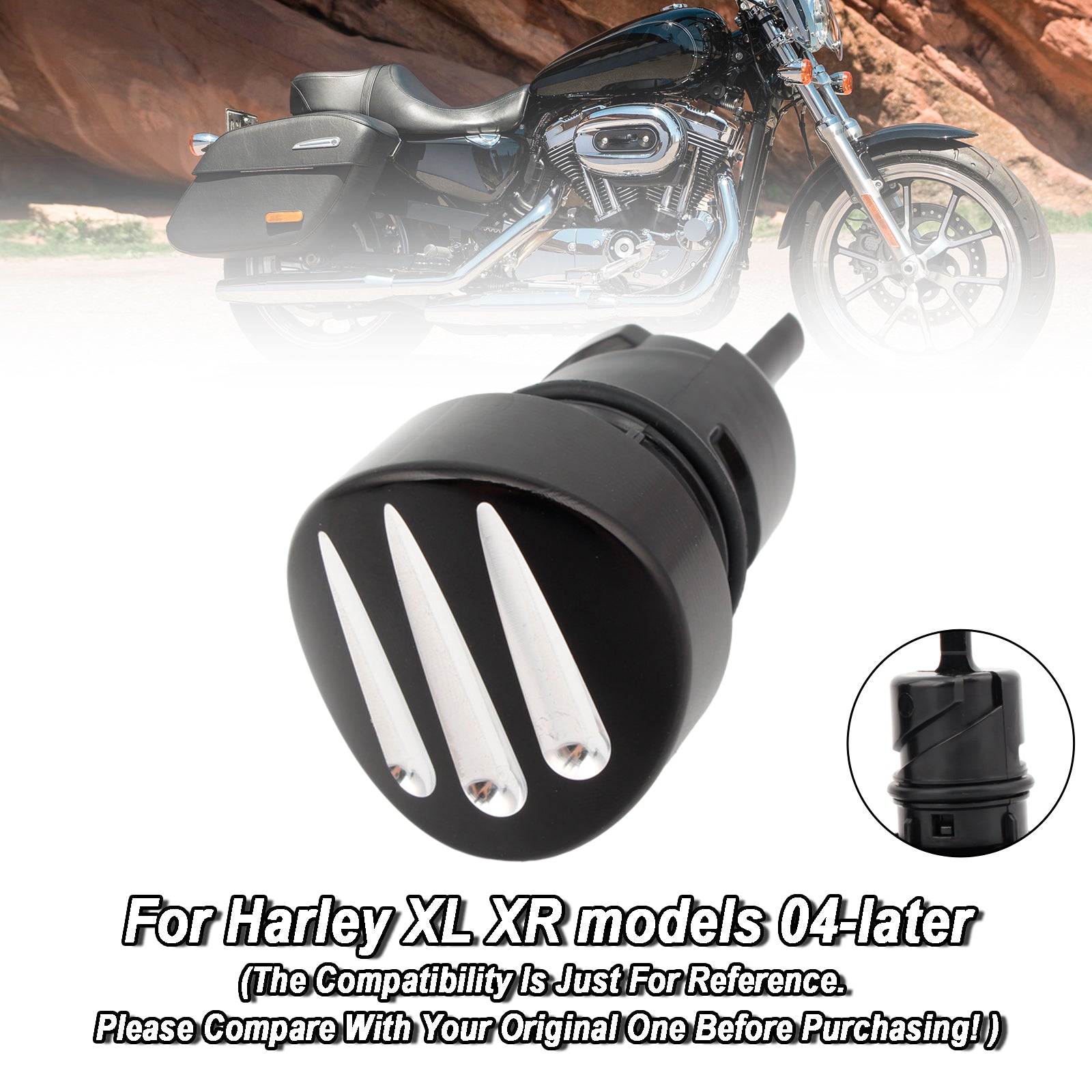 04-16 スポーツスター XL883 XL1200 オイルディップスティック タンク
