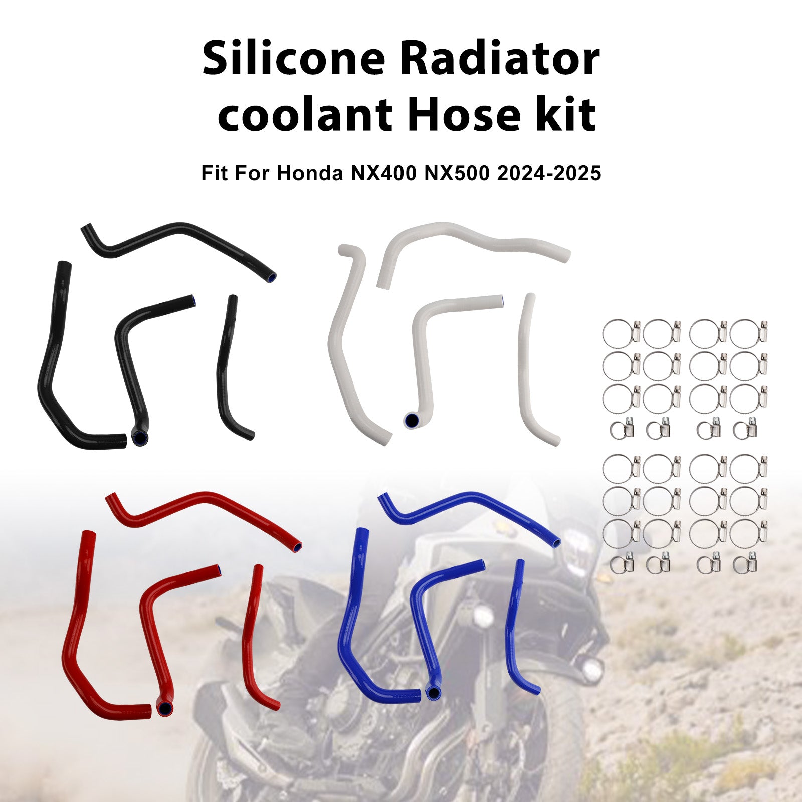 Honda NX400 NX500 CB500 CB500F/X/R Silicone Radiator coolant Hose