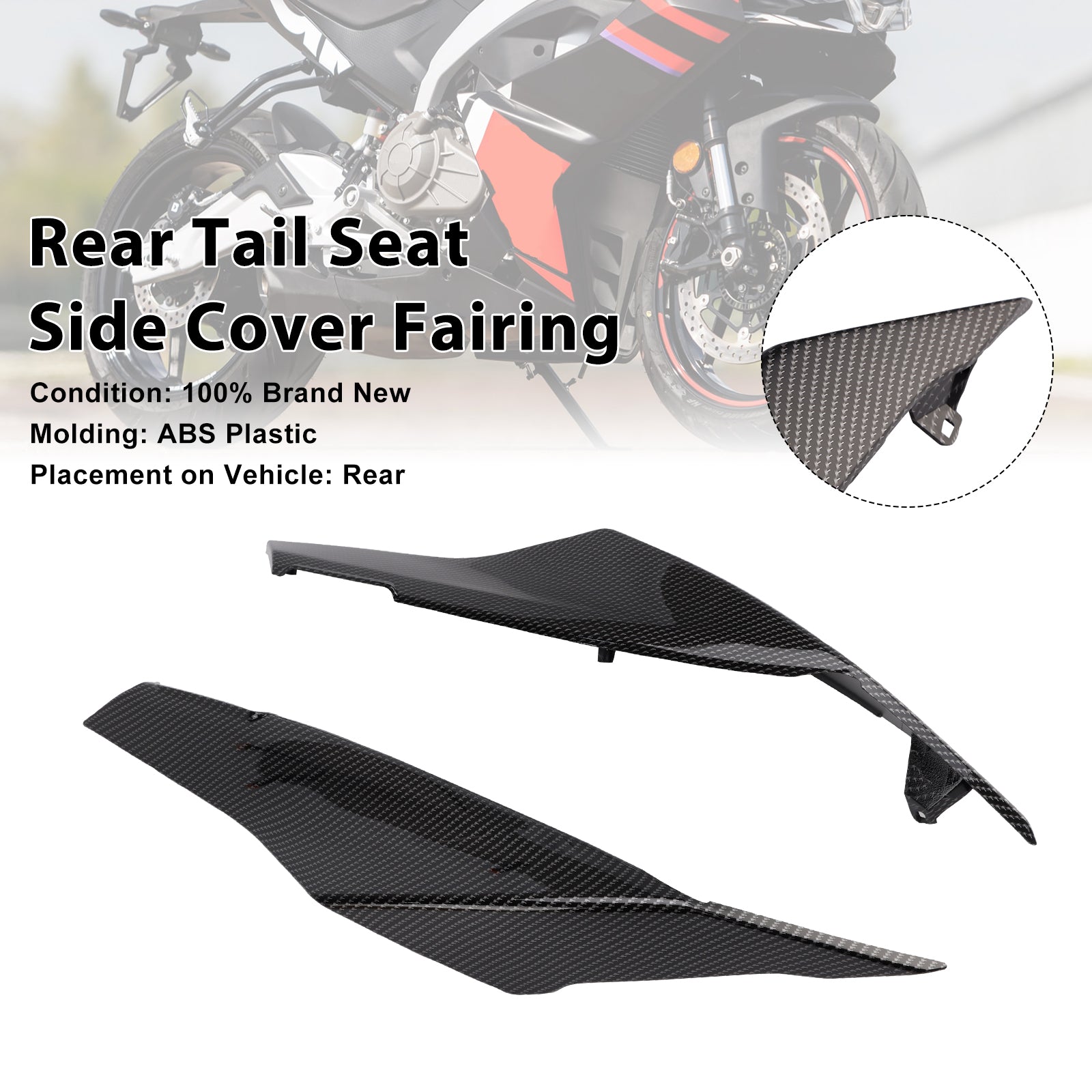 2024-2025 Aprilia RS457 RS 457  Rear Tail Seat Side Cover Fairing