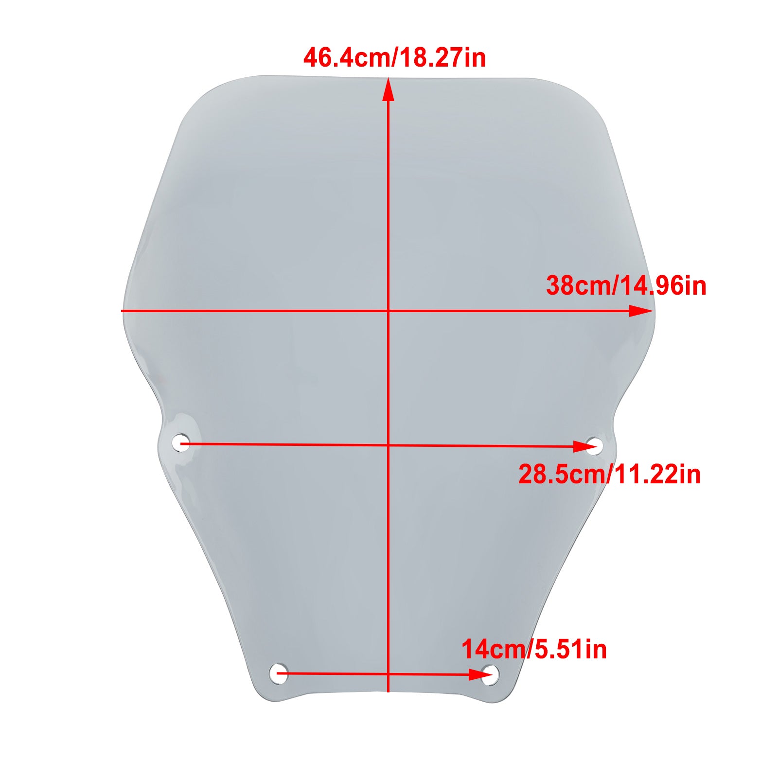 Windshield WindScreen + Bracket fit for HONDA Fozra NSS 350 2021-2023