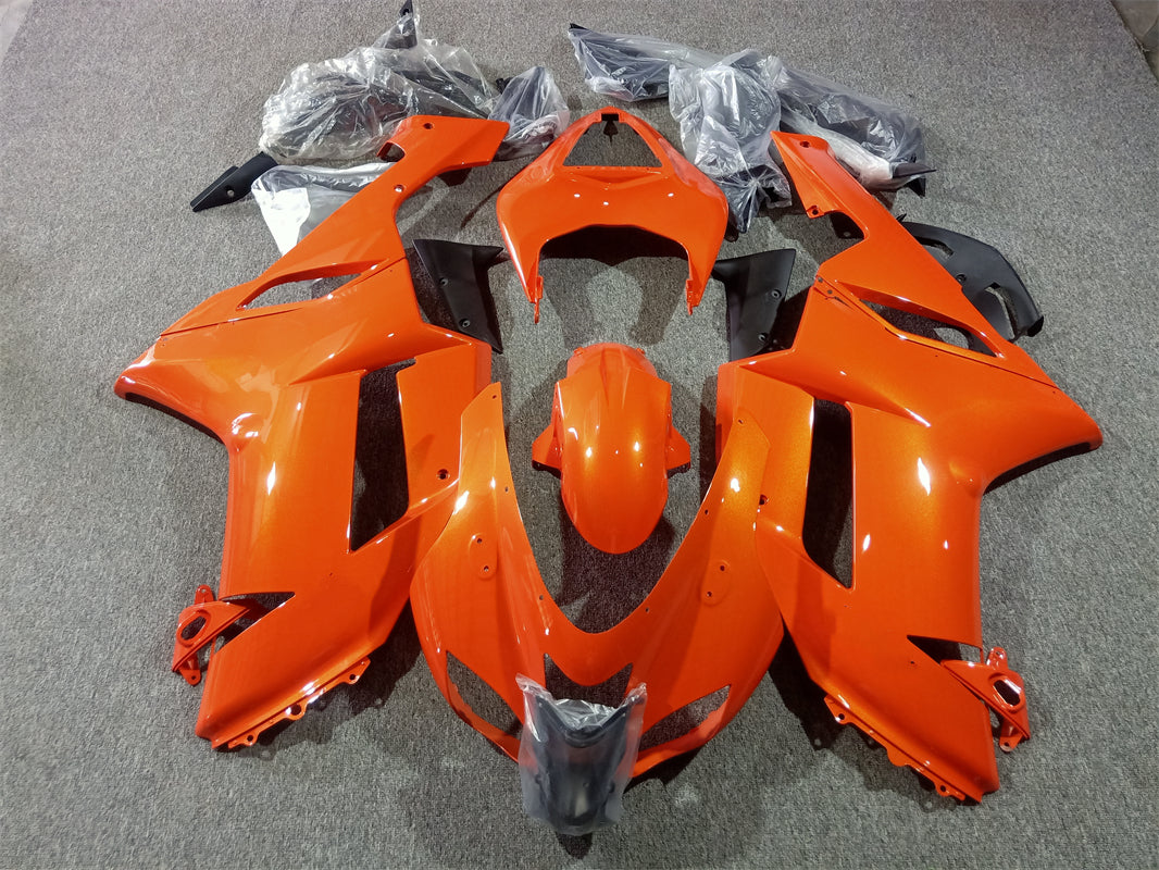 Amotopart Kawasaki ZX6R 636 2007-2008 オレンジ フェアリングキット