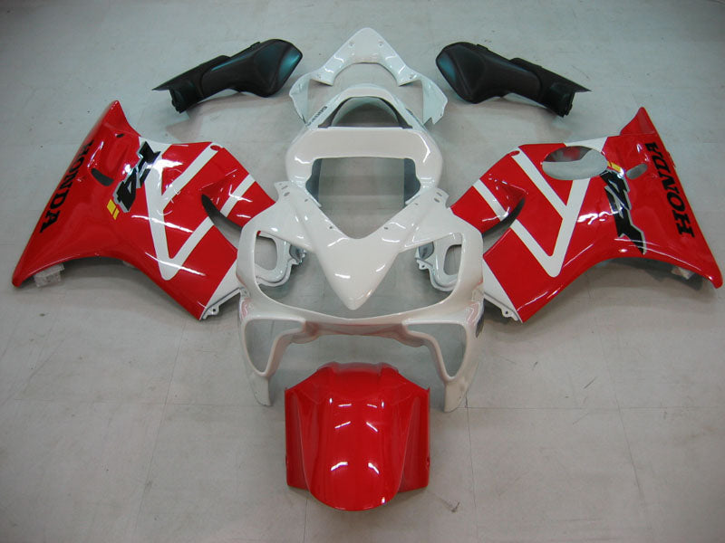 Amotopart 2001-2003 Honda CBR600 F4i Kit de carénage rouge et blanc