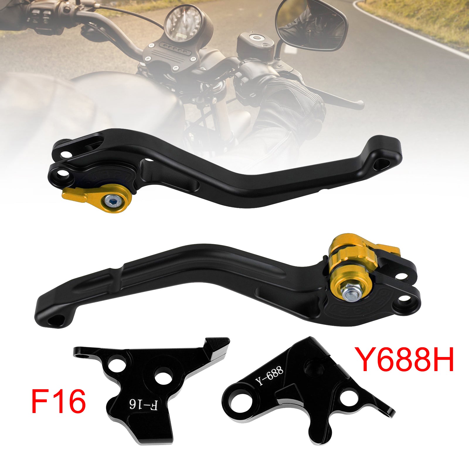Yamaha FZ6 FAZER XSR 700 900 ABS Guld NY Kortkoblingsbremsegreb