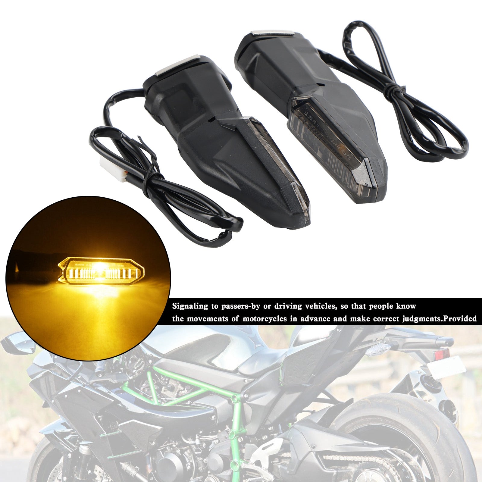 Turn Signals light For Kawasaki Z125 Z250 Z400 Z650 Z750 Z800 Z900