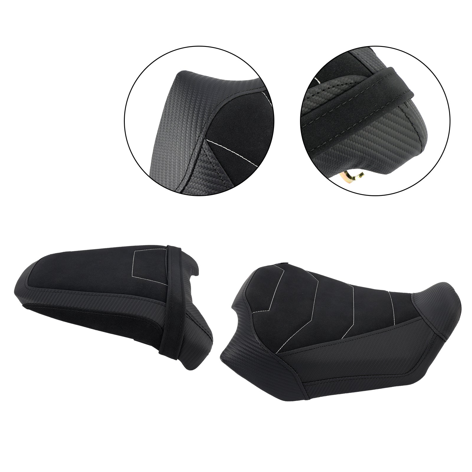 24-25 Honda Cb650R Cbr650R anteriore inferiore con sedile posteriore conducente passeggero nero1