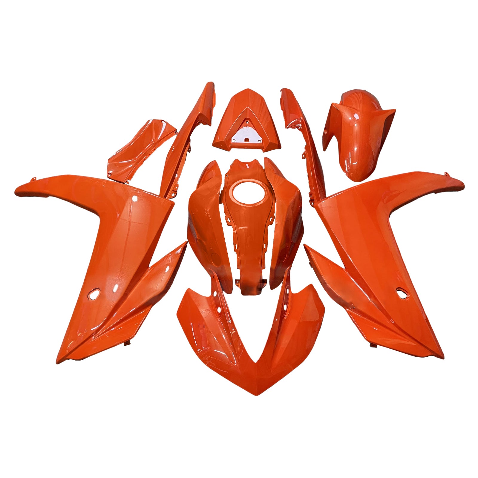 Amotopart Yamaha 2014-2018 YZF R3 2015-2017 YZF R25 Orange Fairing Kit