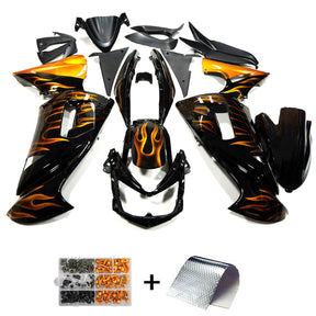 Amotopart 2006-2008 Kawasaki ER6F Ninja650 Black & Gold Fairing Kit