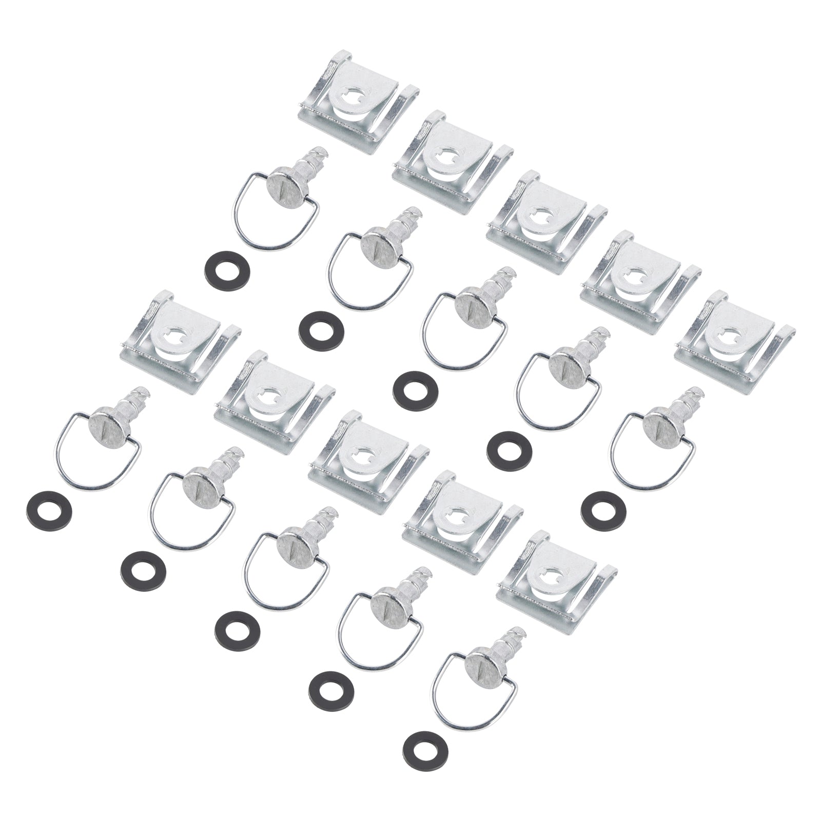 10 Pack D Ring Quick Release Fairing Fasteners Quarter Turn Bolt Motorcycle 14mm