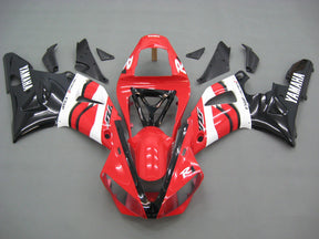 Amotopart 2000-2001 Yamaha YZF 1000 R1 Red&Black Fairing Kit