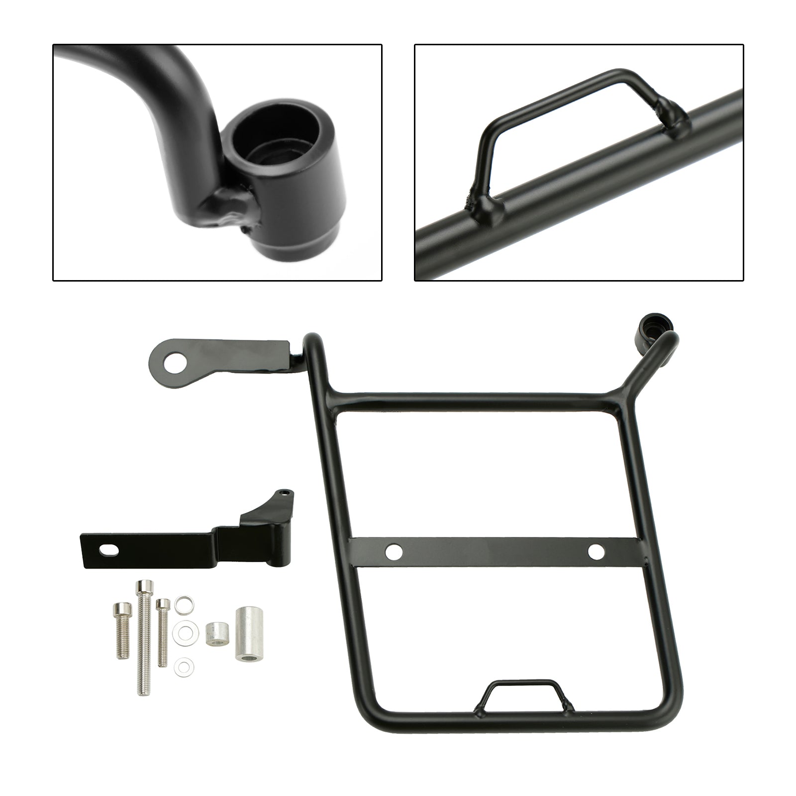 Side Saddle Bag Mounting Bracket Black Fit For Honda CROSS CUB SUPER CUB Right