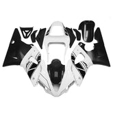 Amotopart 2000-2001 YZF 1000 R1 Yamaha Black&White Style2 Fairing Kit