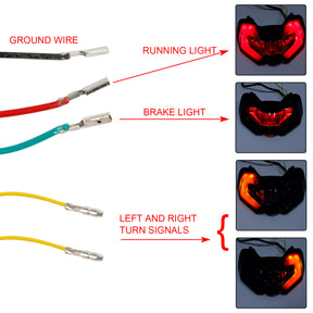 Integrierte Rücklicht-Blinker für DUCATI Multistrada V4S V4 110 21-23