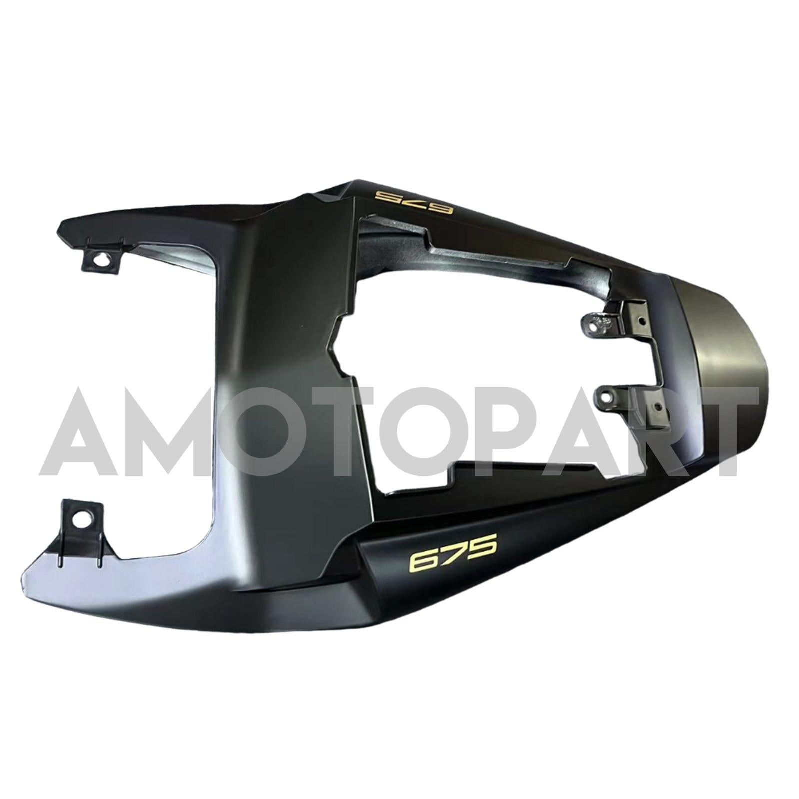 Amotopart 2009-2012 Triumph Daytona 675 Black Gold Fairing Kit