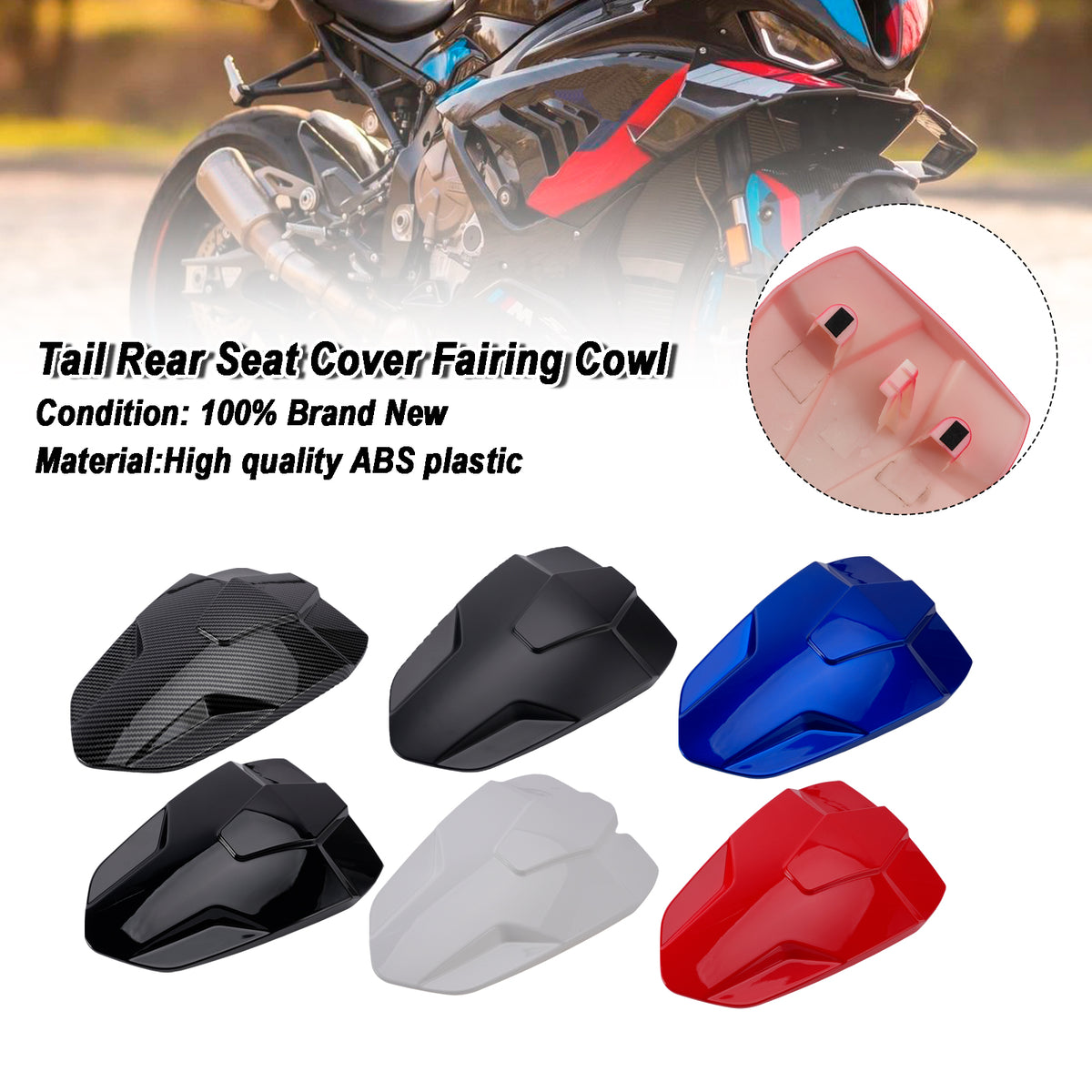2023-2026 BMW S1000RR Rear Seat Cover Passenger Fairing Cowl