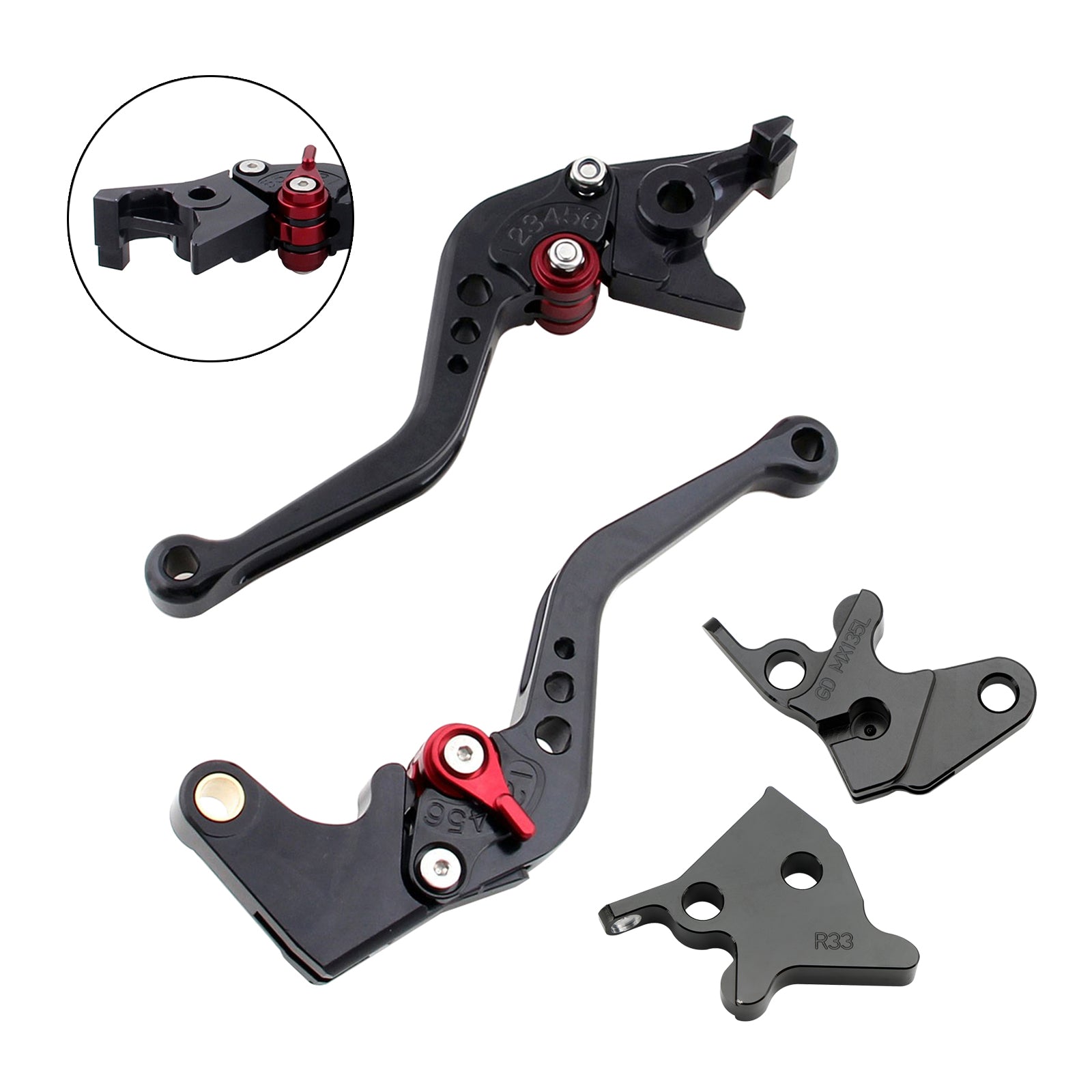 Yamaha YBR125 2005-2014 Nouveau levier de frein à embrayage court