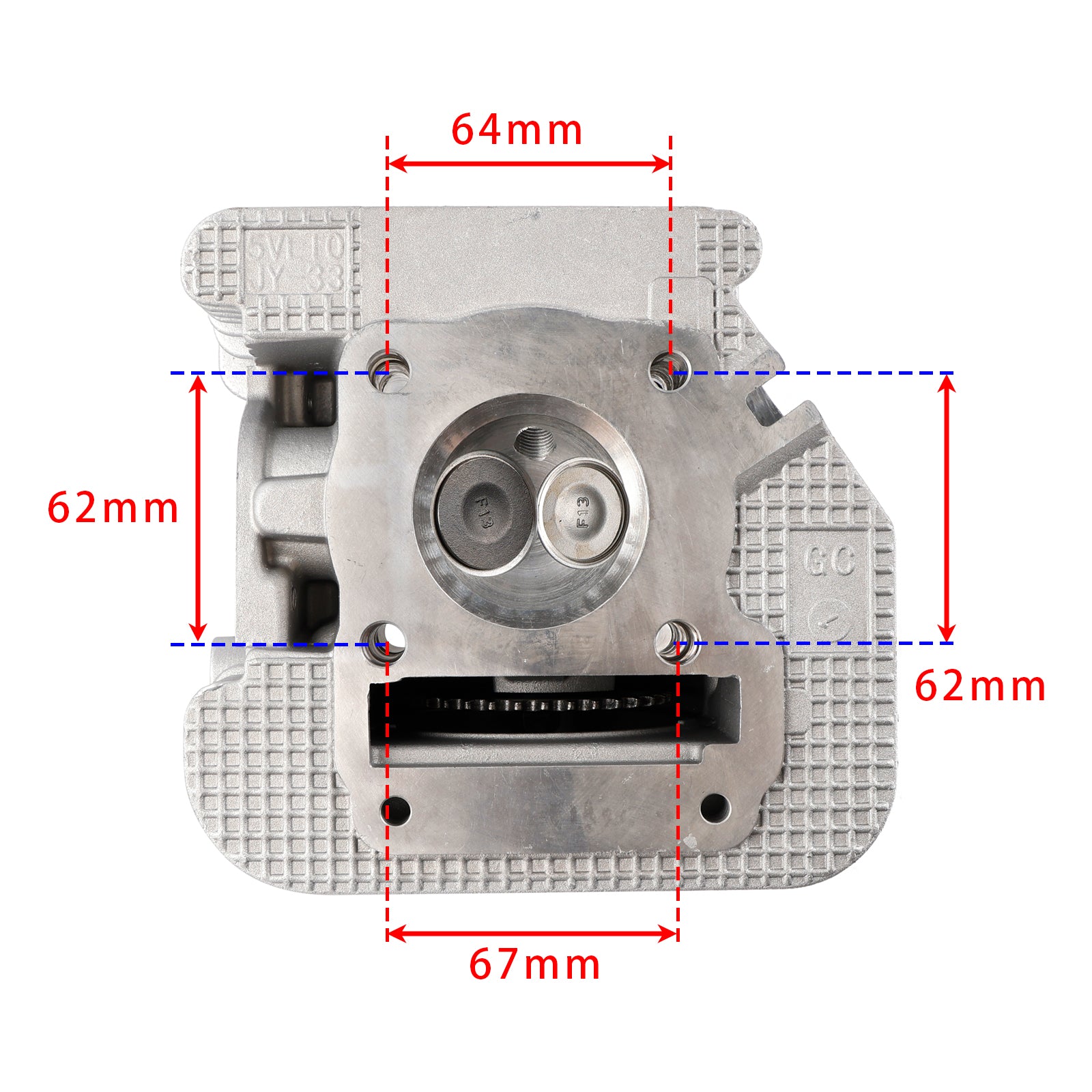 2005-2017 Yamaha YBR125 YBR 125 Complete Engine Head Cylinder without EGR