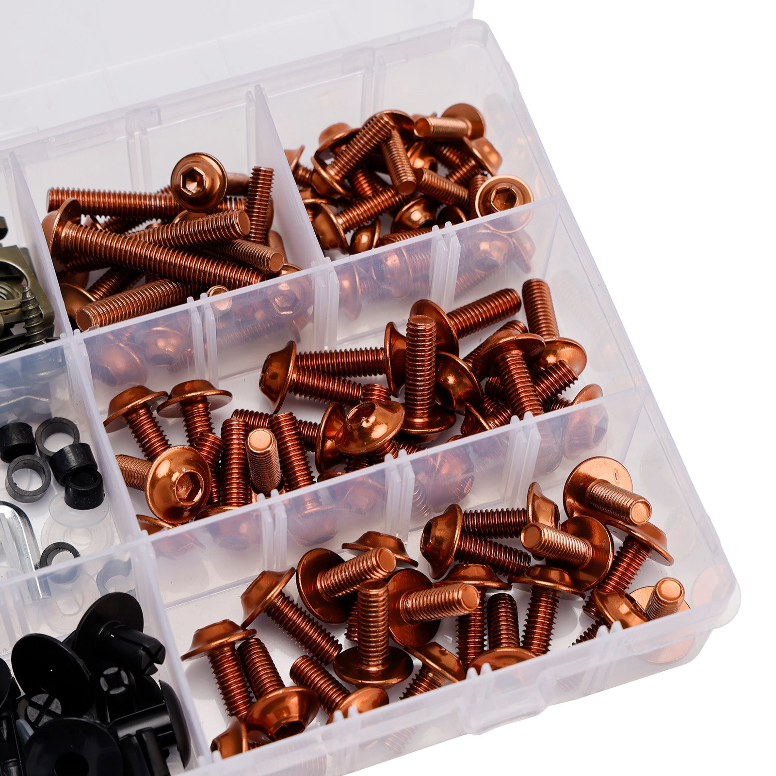 M5 + - M6 198 Clip Set Klemmen / Verkleidungsschrauben Teile Schrauben Schwarz