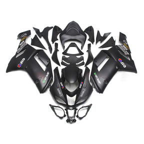 Amotopart 2007-2008 Kawasaki ZX6R 636 Matte Black Fairing Kit