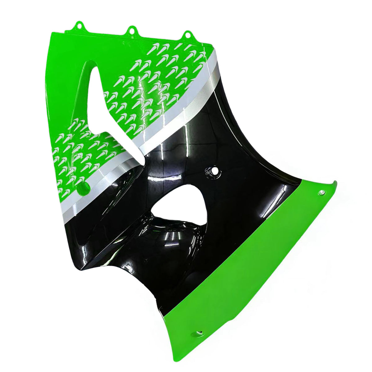 Amotopart 2000-2002 2005-2008 Kawasaki ZX-6R 636 ZZR600 Green Black White Fairing Kit