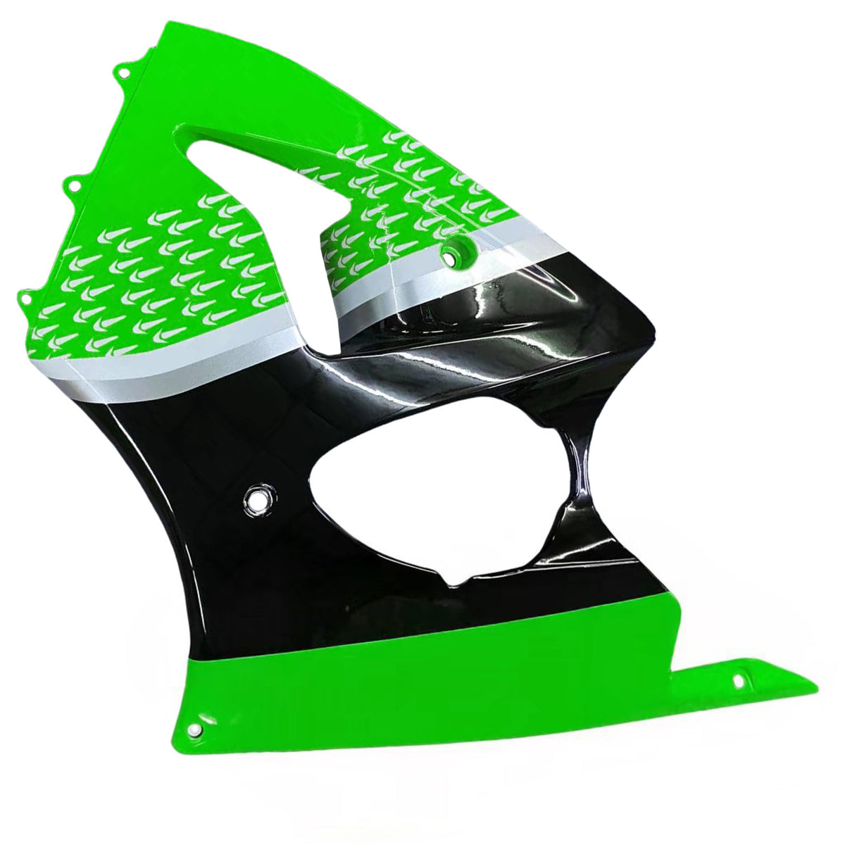 Amotopart 2000-2002 2005-2008 Kawasaki ZX-6R 636 ZZR600 Green Black White Fairing Kit