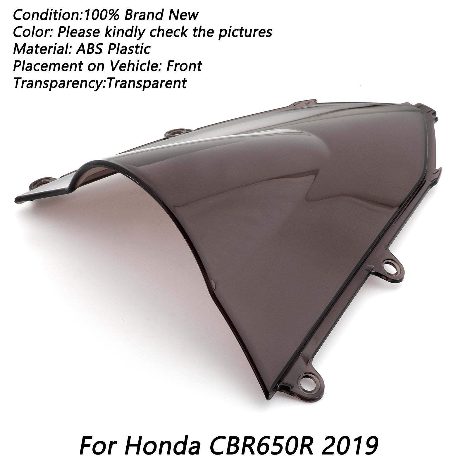 19-22 Honda CBR650R CBR 650 R Parabrezza per moto ABS Fumo