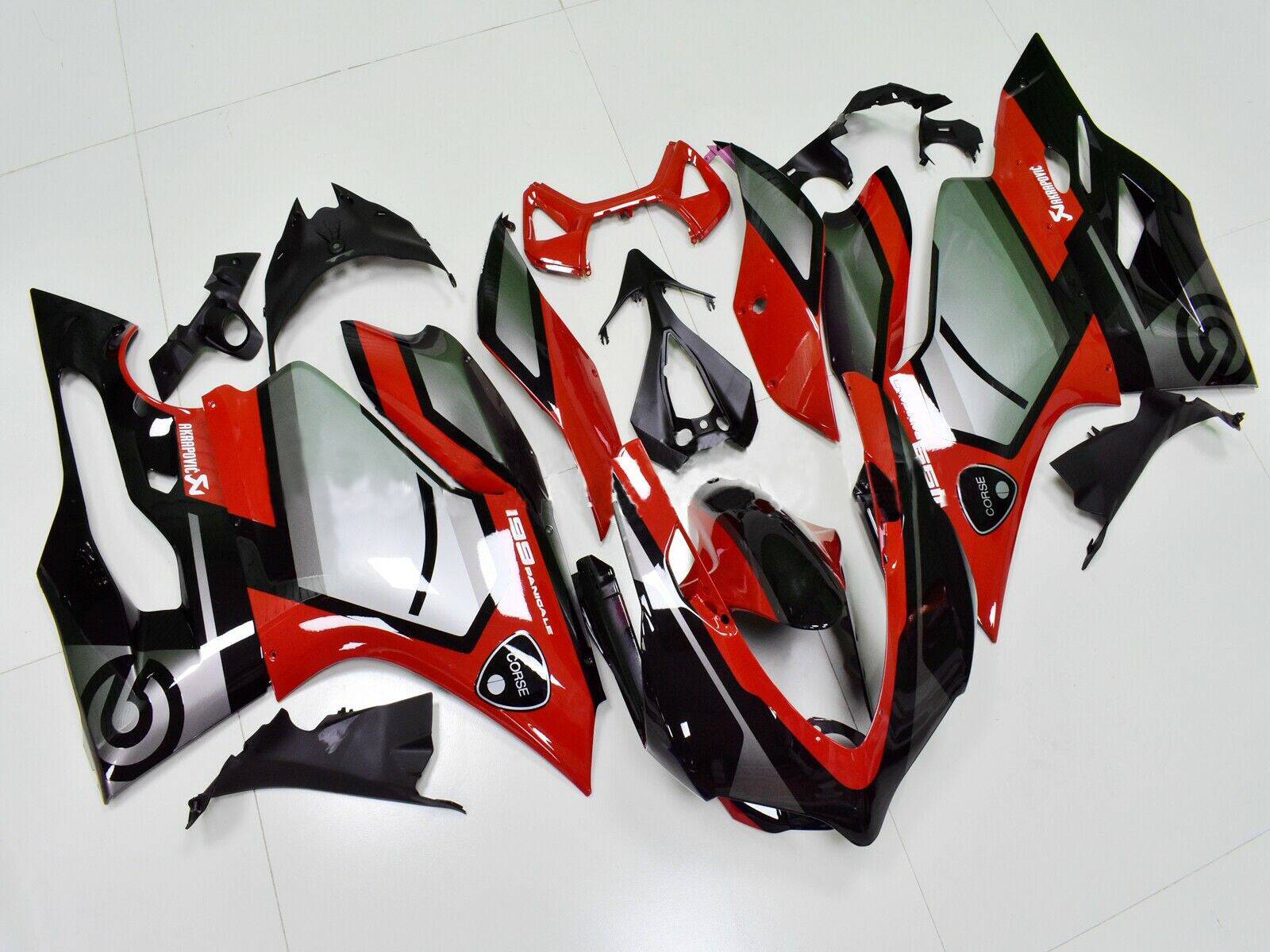 Kit carenatura Amotopart 2012-2015 1199/899 Ducati Red&amp;Black Style2